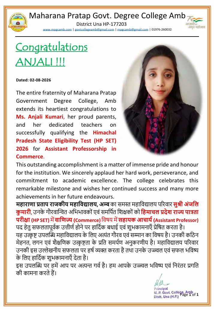 Congrates Anjali